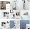 Adhesive Multi-Purpose Hooks Wall Mounted Mop Organizer Holder RackBrush Broom Hanger Kitchen bathroom Strong Hooks 6*6cm