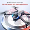 K911 MAX GPS Drone 8K Evitamento degli ostacoli professionale Dual HD Motore Brushless Quadcopter Piegable RC Distanza 3000M 220720