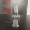 Cam Aksesuarları Açılır Toptan Erkek - Erkek Dişi Adaptör 14mm 18mm Bong Boru Adaptörleri Petrol Kuyuları Bongs için