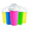 2022 Summer återanvändbar Custom Silicone Cup, Creative Cream Squeeze Slushy Maker Ice Cup