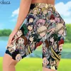 Leggings de cintura alta anime meu herói academia impresso shorts feminino sexy ginásio sweatpants para mulheres biker shorts gota w220616