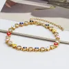 S2909 Fashion Jewelry Enamel Evil Eye Bracelet Colorful Blue Eyes Adjustable Bracelets