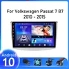 10.1 inch Android Head Unit CAR Video GPS Navigatie voor Volkswagen Magotan CC Passat 7 B7 2012-2018 Radiosysteem