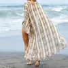 Costumi da bagno da donna Pelle di serpente Abito estivo da spiaggia Kimono lungo Costume da bagno da donna Copricostume Bikini Copricostume Sarong PlageDonna