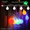 الأوتار LED 10M 100 Ball Light String 8 MODE US EU DIY Copper Wire Decor