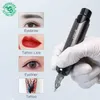 Topp Permanent Makeup Machine Rotary Tattoo Gun Pen Eyebrow Lips Enhet Set Tillbehör för 220609