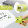 Japan KOKUYO Harinacs Staple-Free Stapler Large Creative Staple-less Manual Office Stationery Safe Easy Use 220510