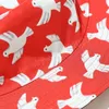 Summer Women Men Mężczyzn Bucket Hat Pigeon Print Fisherman Hat Panama Outdoor Sun Ochrona Ochrona przeciwsłoneczna odwracalna czapka bob