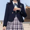 Одежда устанавливает женские японские jk униформные костюмы. Студент Студент повседневной все-матч-серый цвет девчачьи улицы