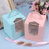 Christmas Apple Gift Packaging Box Cupcake Pudding Package Boxes Kitchen Baking Cake Storage Case Festival Gifts Decoration Box BH6422 WLY