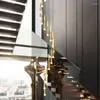 Lampes suspendues Lustre pour échelle éclairage escaliers moderne simple LOFT escalier Villa Lustre décor à la maison