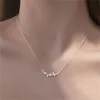 Chokers Silver Color Ginkgo Leaves Choker Necklace For Women Fashion INS Style Chain Elegant Jewely GiftChokers