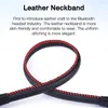 New G10 Bluetooth Headphones Leather Neckband Earphone Stereo Bass Wireless Earphones Headset Sport Headphone With Mic