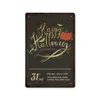 Neues Halloween -Retro -Blechbilder Hintergrund Wand Frameless Decorative Malen Wohnzimmer Wohnzimmer 20x30 cm5331164