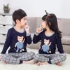 Trosor 2022 barn pajamas pojkar bomullskläder byxor set tecknad sömnkläder barnkläder för flickor småbarn baby kläder barn pyjama