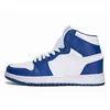 TOP 1s Mens basketball shoes Chicago OG 1 bred banned Royal Blue Backboard sports sneaker designer trainers size us 7-12