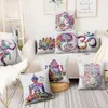 Coussin / oreiller décoratif zen yoga art peinture aquarelle peinture d'oreiller imprimé décoration de maison almofadas décorativas para canapé lancers 45 * 45