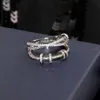 Luxurys Desingers Ring Endex Parmak Yüzük Kadın Moda Kişilik Ins Trendy Niche Tasarım Zamanını İnternet Ünlü Yüzük E282m