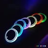 1PCS 7colors LEDカーカップパッドHolder Lights for USB Luminous Coaster Water Cup Pad Auto Accessoriesの変更