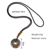 Pendant Necklaces Meetvii Vintage Obsidian Tiger Eye Stone For Women Men Natural Weave Rope Chain JewelryPendant