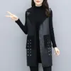 Damesvesten 2022 Herfst Winter Black Lamb Wol Vest Vrouw Vrouwen plus Sze Sze-mouwloze fluwelen Velvet Warm Leather Vestcoat Luci22