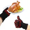 1Pc 500/800 Degree Oven Mitts Gloves BBQ Silicon Gloves High Temperature Anti-scalding Insulation Barbecue Microwave Cooking