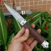 Coltello pieghevole automatico di alta qualità VG10 Lama in acciaio di Damasco ala di pollo in legno + Manico in acciaio Coltelli EDC da esterno con guaina in nylon