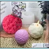Rose Ball Aromatherapy Candle Sile Handmade Diy Soap Paraffin Car Ornament Mod For Usps Drop Delivery 2021 Other Arts And Crafts Arts Gif
