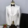 Męskie garnitury Blazers Wedding Men Suit Elegancka sukienka Blazer Kurtka