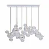 Hanger lampen transparante glazen kroonluchters voor woonkamer art deco lamp kandelabra modern verlichting interieur restaurant iluminacaopendant