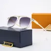 0937 Роскошные женщины Мужчины Дизайнерские солнцезащитные очки бренд модная стиль с цветовой ретро -круглу