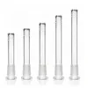 6 furos 3 polegadas-6 polegadas 18mm macho para 14mm fêmea peças de narguilé de vidro acessórios adaptador redutor downstem haste difusa para baixo para copo de vidro água bongo