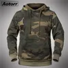 Camouflage Men Hoodie Brand Hip Hop Sweatshirt Male Spring Autumn Fleece Hoody Tops Warm Hooded Pullovers Mens Army Coat 201126