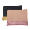 Party Favor High Quality Glitter Cosmetic Bag Partihandel blanker Shining Pu Clutch 2 Colors Makeup Bag 20cmx14cm