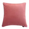 Cushion/Decorative Pillow Dutch Velvet Pillowcase Cushion Source Solid Color Backrest Crystal Plain Colorful Waist W220412