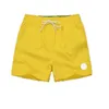 Designer Mens Shorts Luxo Bordado Emblema Candy Color Womens Quick Dry Franch Marca Solta 15 Cores Factory Outlet 09U9