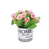 Decorative Flowers & Wreaths Creative Cement Pot Home Simulation Flower Bonsai Decoration Artificial Plant
