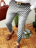 Summer Hip Hop Print Geo Long Pants High Fashion Mens Męs