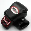 8 10 12 14 oz tvillingar handskar Kick boxning handskar läder pu sanda sandsäck träning svarta män kvinnor guantes muay thai2743740