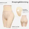 Ningmi Mulheres Butt Lifter Enhancer Enhancer Controle Calcinhas Corporal Shaper Body Pad Fake Foam Underwear Plus Size Body Shapewear Y220411
