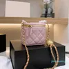 2023 womens Classic Mini Vanity With Trunk Bags Caviar Leather With Crush Gold Crossbody Shoulder Designer Cosmetic Case Women bags