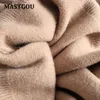 MASTGOU Cashmere Women Sweater Tracksuits Tie Dye Knit Two Pieces Pencil Pants Sets Oversized Loose Sweaters Suits Clothing W220331