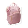 SEERSUCKER luiertas Navy Pink Mummy Baby Care Nappy Tassen Grote Capaciteit Rugzak Reizen Overnachting Domil106-1276