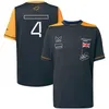 F1 T-shirt 2022 nieuw seizoen teamuniform heren korte mouwen sneldrogende top race T-shirt logo maatwerk