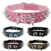 Dog Collar PU Leather Puppy Necklace Spiked Dogs Collars Rivet for Small Medium Dogs Pet Collars Horn Spike Riveting Dog Chain 2012959259