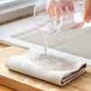 Serviette de cuisine anti-graisse essuyage des chiffons super absorbant microfibre efficace échelle de poisson essuie peluche sans dose sans plat de lavage miroir en verre nettoyage de voiture en verre
