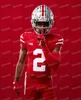 MitNess Custom Ohio State Buckeyes Football Jersey 2022 Rose Bowl NCAA Jaxon Smith-Njigba TreVeyon Henderson Jameson Williams Chase Young J.K.