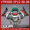 Honda VTR1000 RC51 2000 2001 2002 2003 2004 2000 2001 Vücut 123no.108 RTV1000 VTR 1000 Yeşil Siyah SP1 SP2 2000-2006 VTR-1000 00 01 02 03 04 05 06 Karoseri