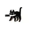 Pins Brooches Cartoon Creative Black Cat Modeling Enamel Pin Lapel Badges Brooch Funny Fashion Jewelry Anime Pins5133454