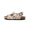 Zapatos para niñas de niñas sandalias de corcho de verano Prewalker infante zapatos de banda de doble hebilla